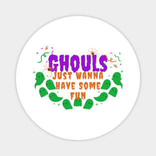 Spectral Shenanigans: Playful Halloween Magnet